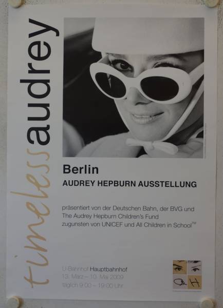 Audrey Hepburn - Timeless Audrey original release german exhibition poster